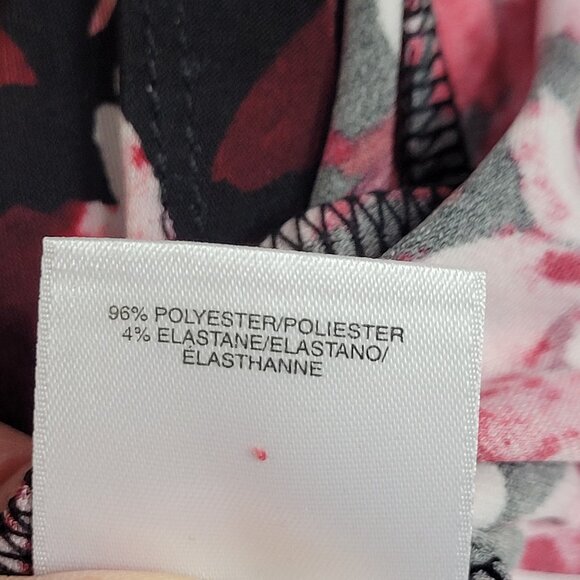NWT Knit Top ANNE KLEIN PETITE Size PXXL Long Sleeve Fire Red Multi Black White - Picture 12 of 14